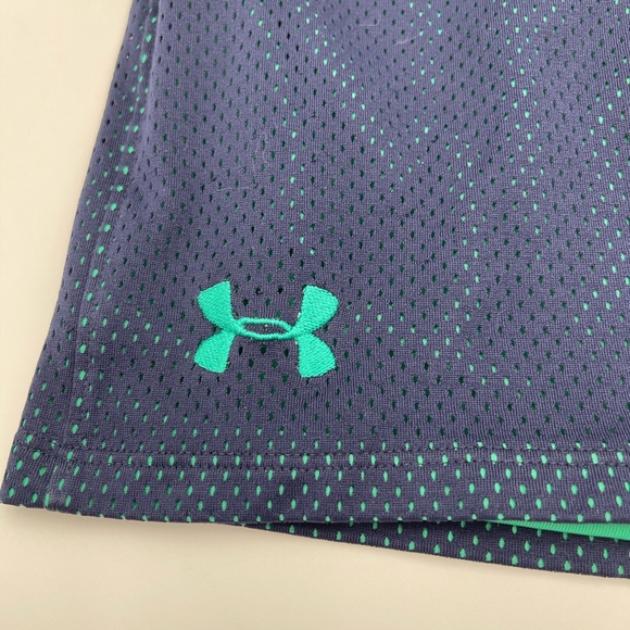 Under Armour Boys Teal and Navy Performance Shorts Small - Picture 4 of 5